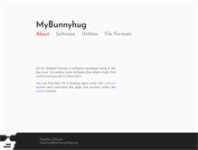 Tablet Screenshot of mybunnyhug.org